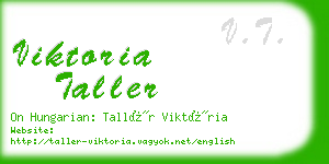 viktoria taller business card